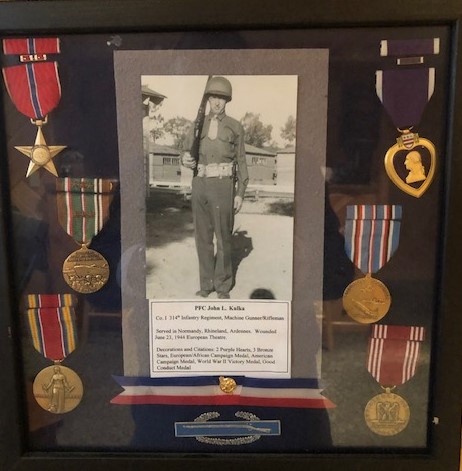 Pvt. John Kulka medals